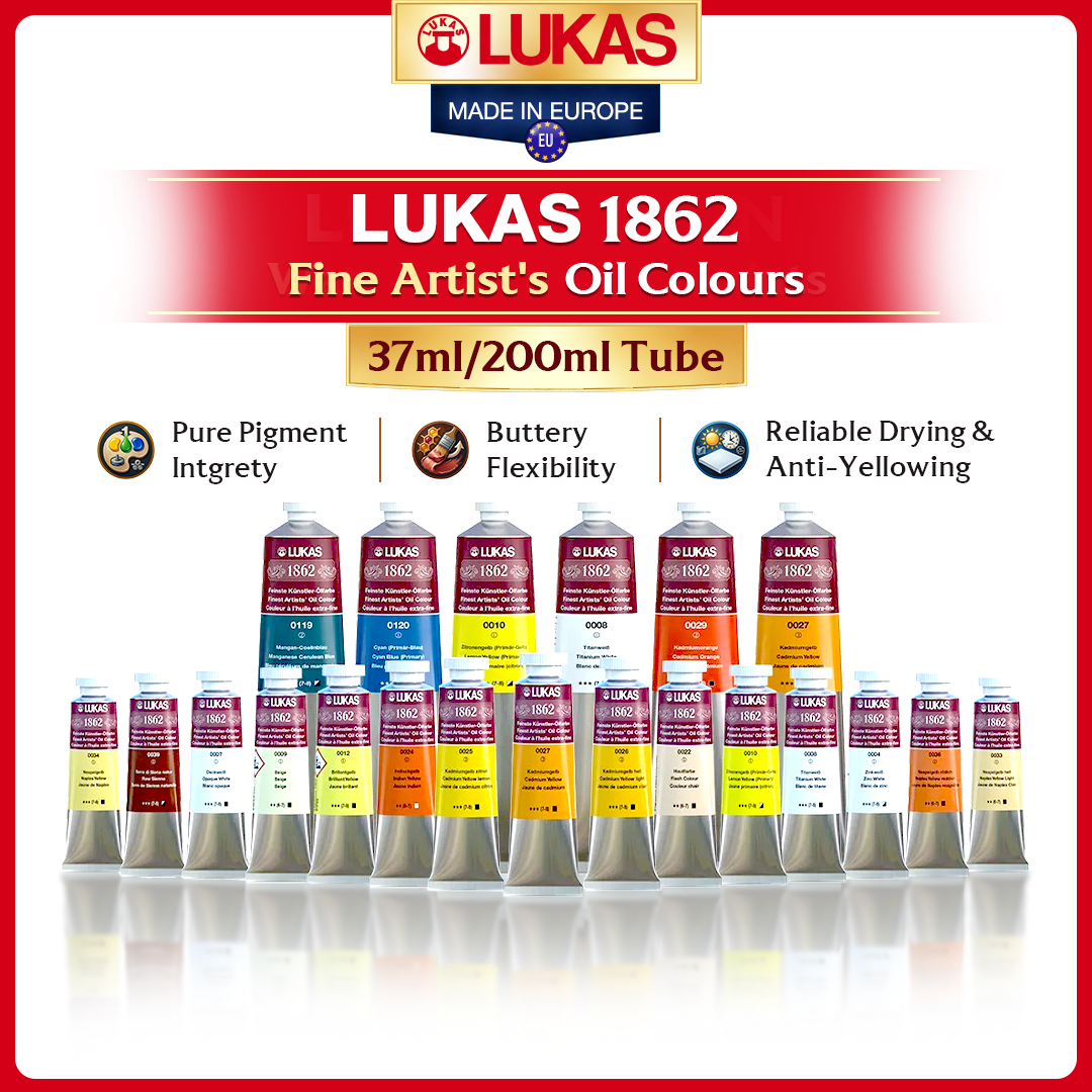 LUKAS 1862 Finest Artists Oil Paints-Master Quality (37ml Tube)