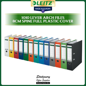 Leitz 1010 Plastic Lever Arch File 80mm Spine A4